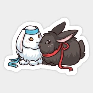 Wangxian bunnies Sticker